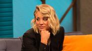 Kaley Cuoco Wears a Black Blazer and Slip-on Sneakers still