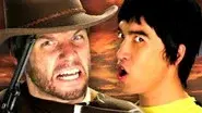 Bruce Lee vs. Clint Eastwood still