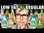 Low Fat vs. Regular Salad Dressing Taste Test still