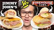 Jimmy John's vs. Firehouse Subs Taste Test | FOOD FEUDS still