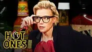 Kate McKinnon Gets Weird While Eating Spicy Wings still