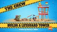 The Crew Builds a Lifeguard Tower still