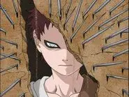 Akamaru Trembles: Gaara's Cruel Strength! still