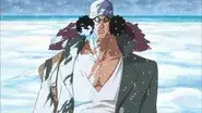 Intense! Aokiji vs. Doflamingo! still