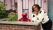 Elisabeth Moss, Elmo, Oscar the Grouch still