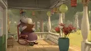 Moominpappa and Aunt Jane still