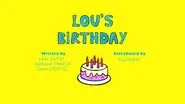 Lou's Birthday still