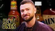 Justin Timberlake Cries a River While Eating Spicy Wings still