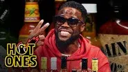 Kevin Hart Celebrates 10 Years of Hot Ones While Eating Spicy Wings still