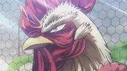 A Rooster Among Cranes still