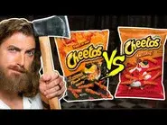 Extreme vs Original Snacks Taste Test (Axe Throwing Game) still