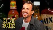 Jason Segel Won't Back Down While Eating Spicy Wings still