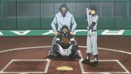 Komaba Stands on the Pitcher's Mound still