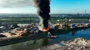 Major fire in the port of Duisburg still