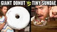 Giant vs. Tiny Food Taste Test still