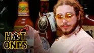 Post Malone Sauces on Everyone While Eating Spicy Wings still