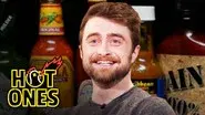 Daniel Radcliffe Catches a Head Rush While Eating Spicy Wings still