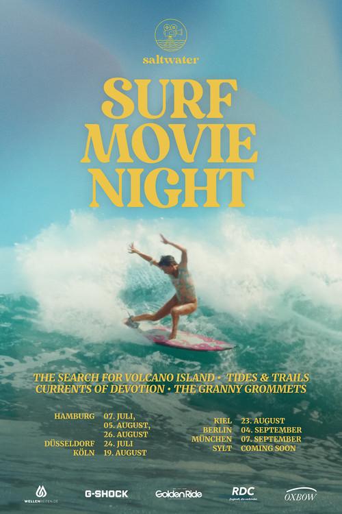 Saltwater Surf Movie Night 2025 poster
